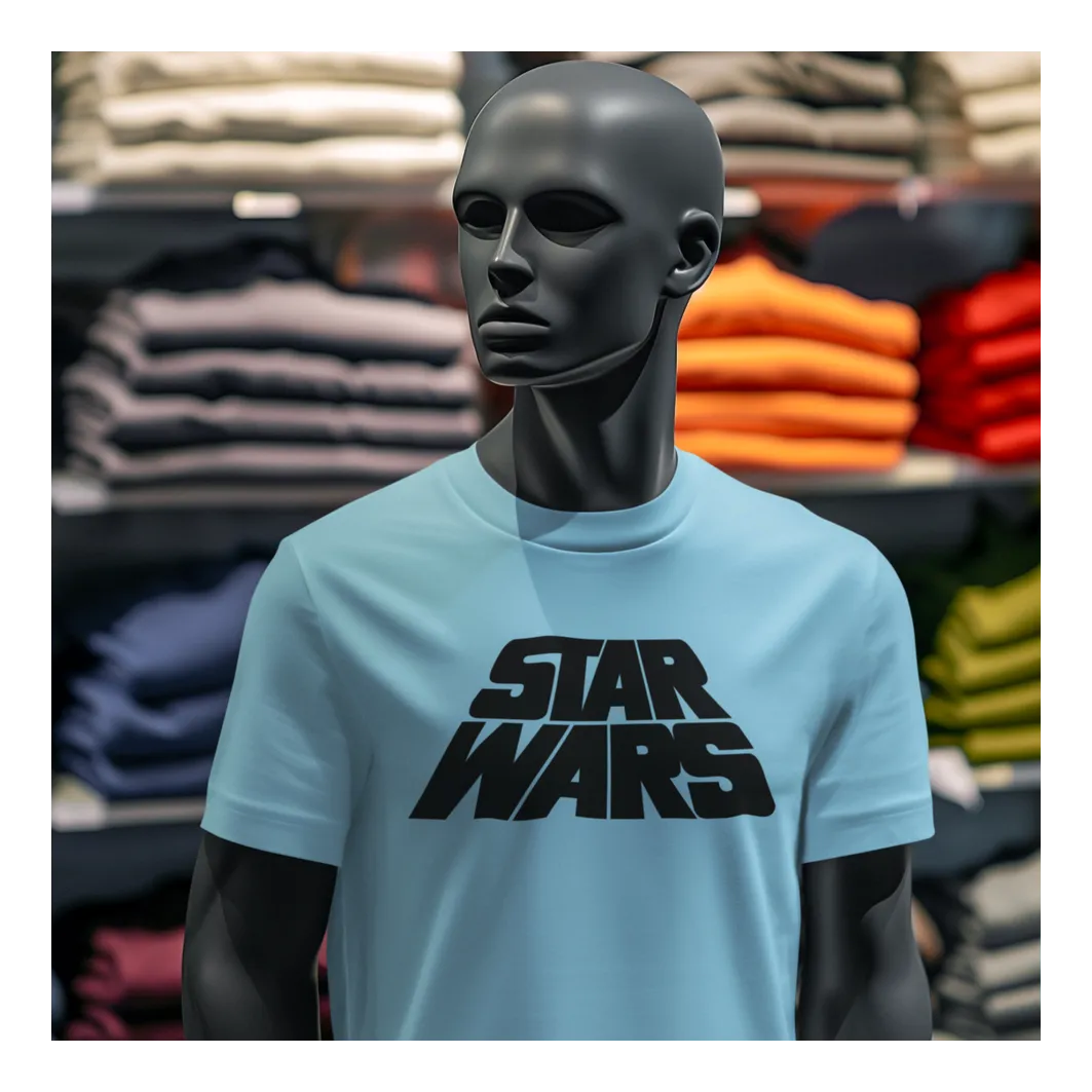 BIGTIME May the 4th Star Wars Title - 1 T-Shirt Kinder Himmelblau Front