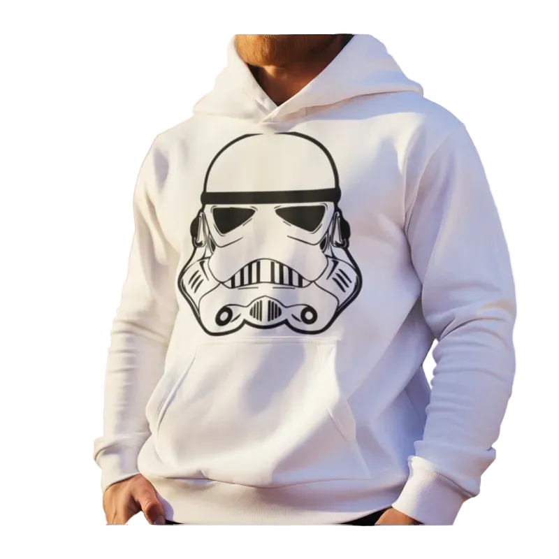 BIGTIME May the 4th Stormtrooper - 3 Hoodie Kinder Weiß Front #farbe_weiss