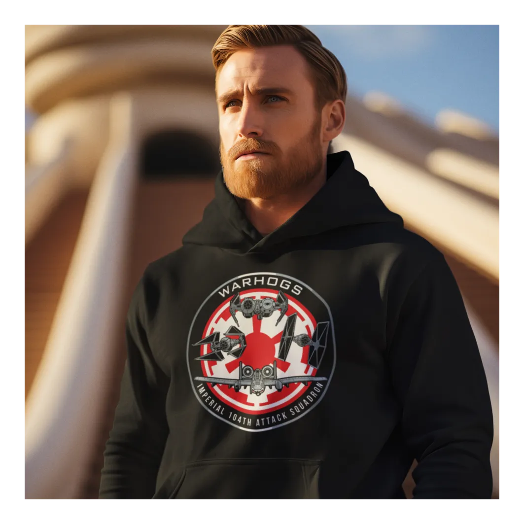 BIGTIME May the 4th Warhogs Hoodie Unisex Schwarz Front #farbe_schwarz