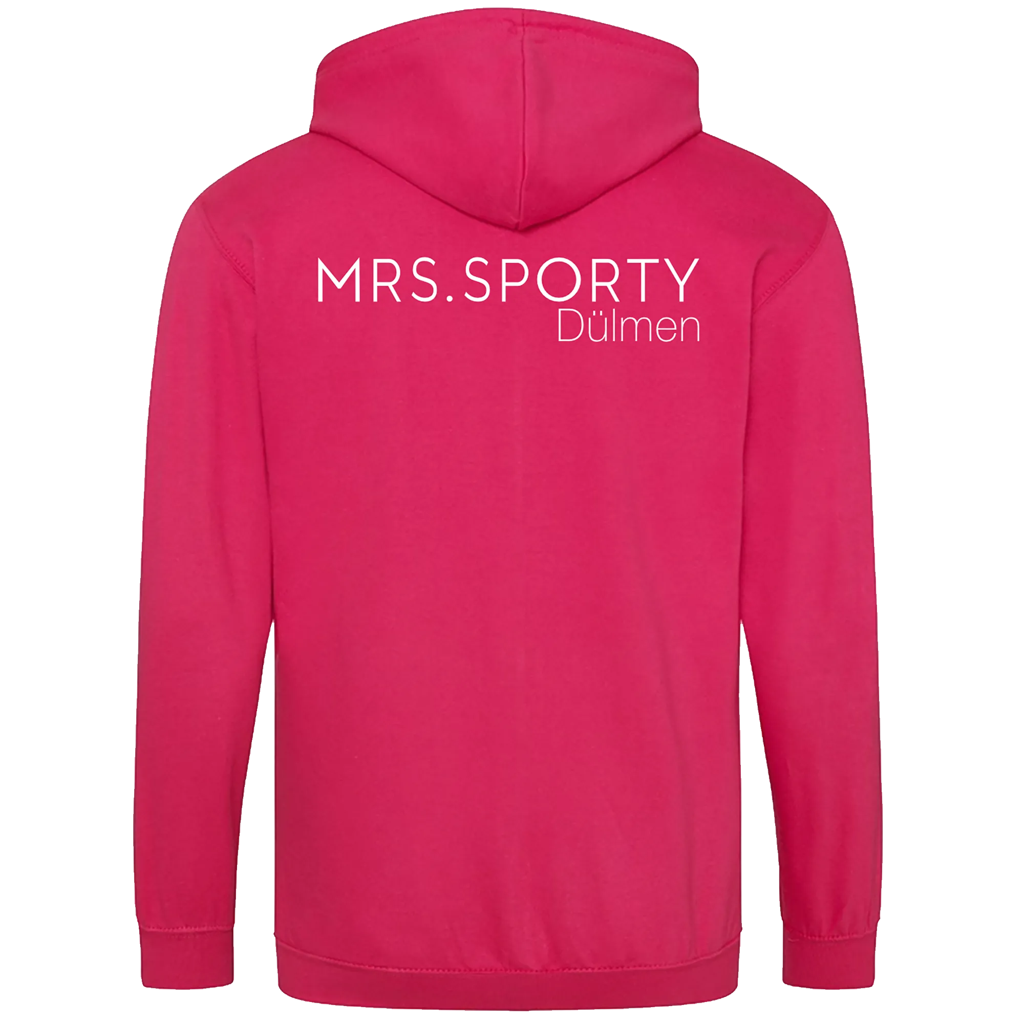 BIGTIME Mrs Sporty | Zip-Jacke mit Kaputze pink Damen Rücken
