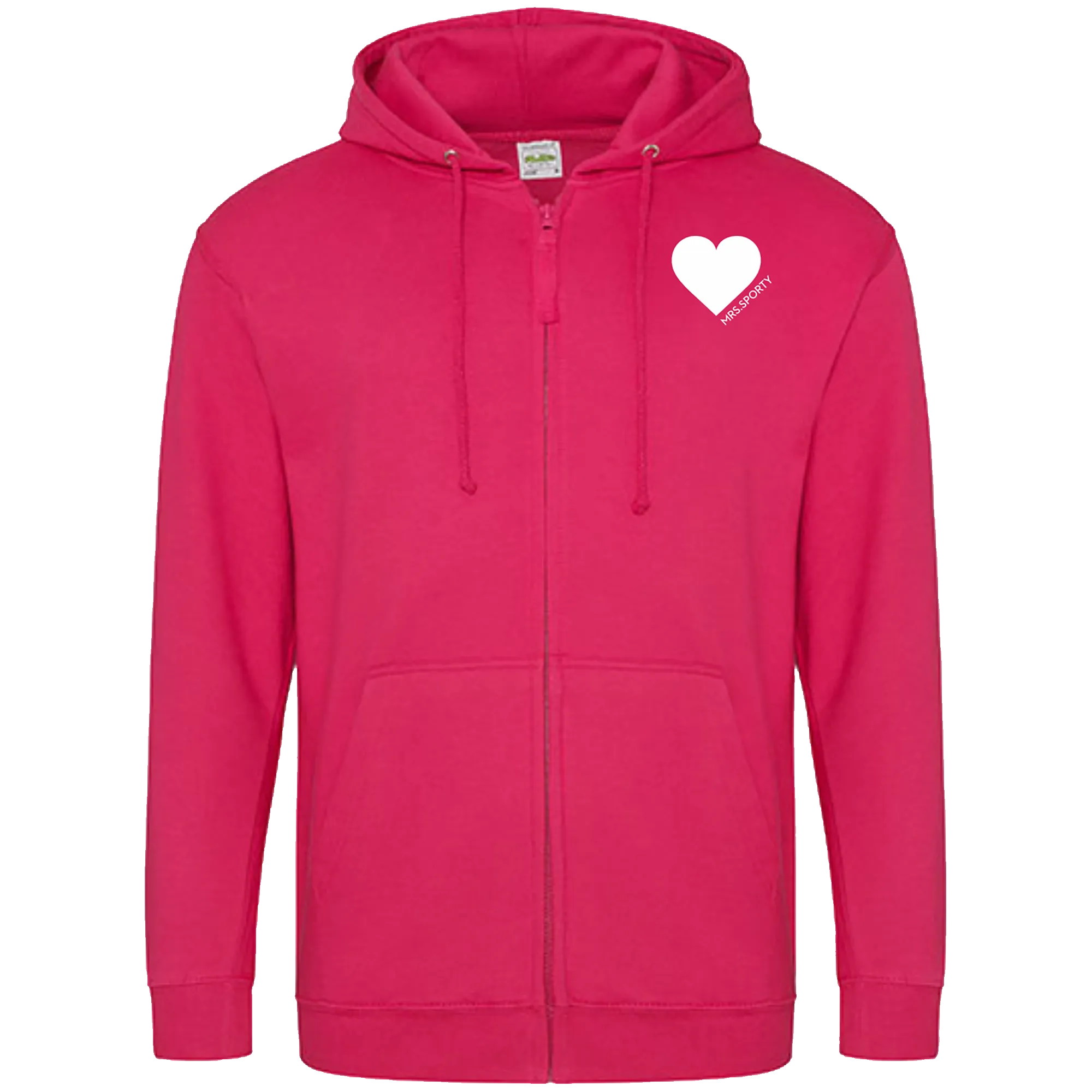 BIGTIME Mrs Sporty | Zip-Jacke mit Kaputze pink Damen Front