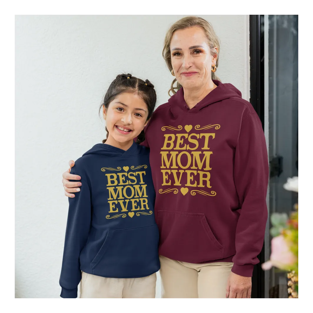 BIGTIME Muttertag Best Mom Ever - 2 Hoodie Unisex Front