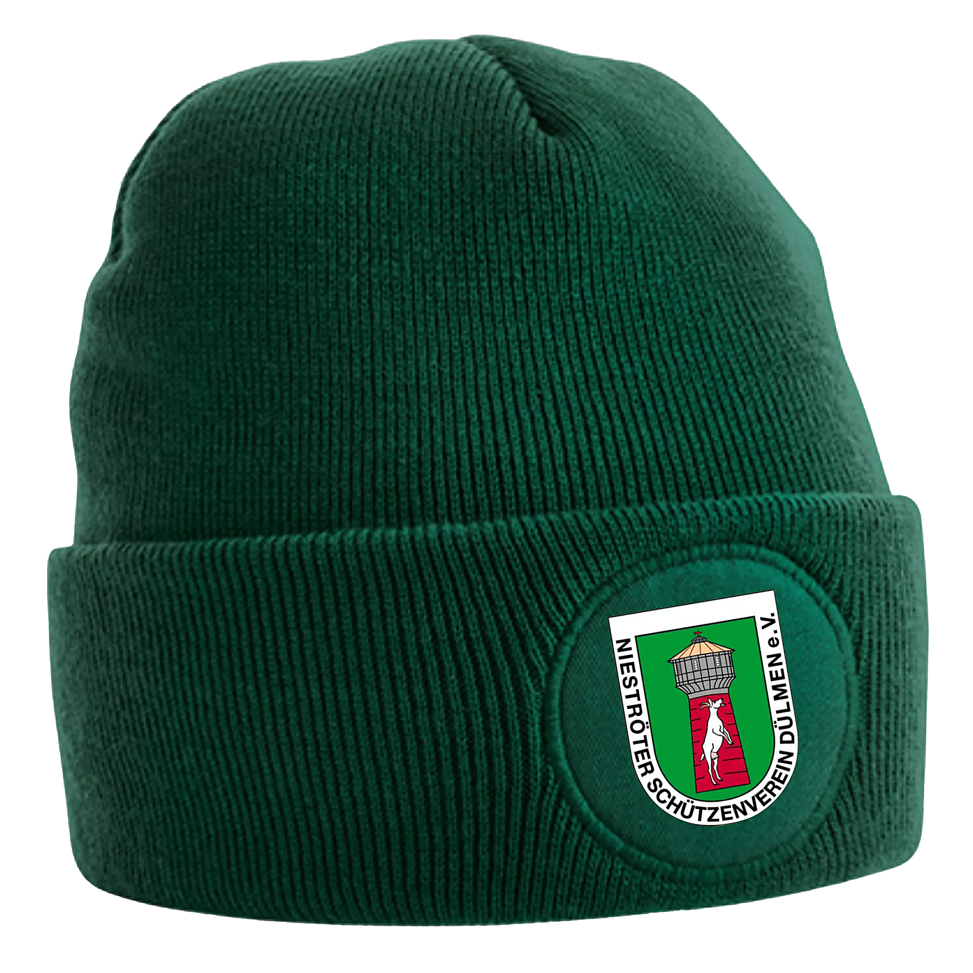 Beechfield Nieströter Schützenverein | Beanie Circular Patch Grün