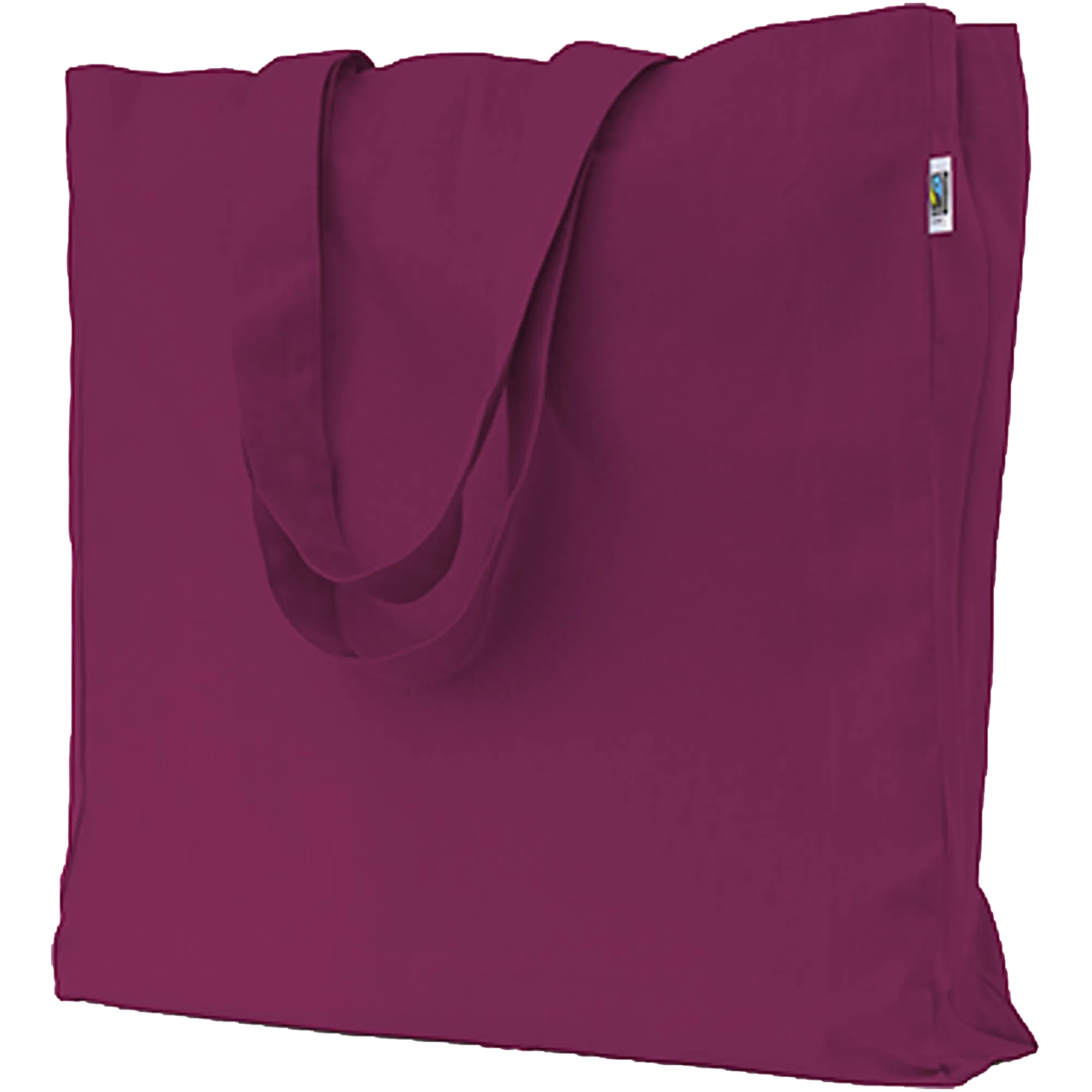Printwear Fairtrade Baumwoll Oversized Bag Burgundy (ca. Pantone 209 C)