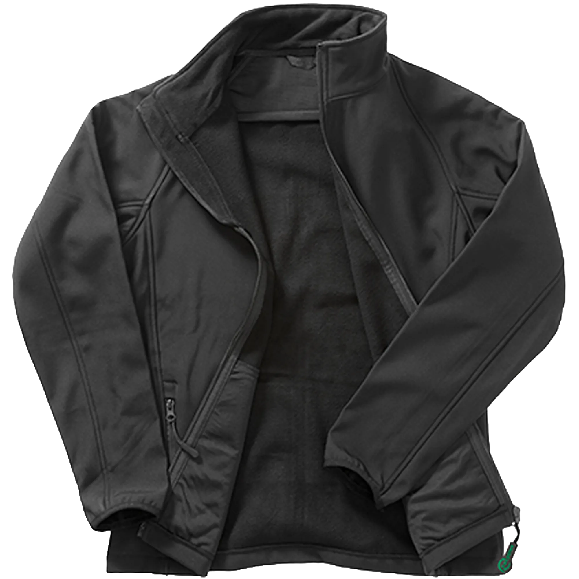 Result Recycled Printable Softshell Jacket Damen Black / Black Front #farbe_black-black