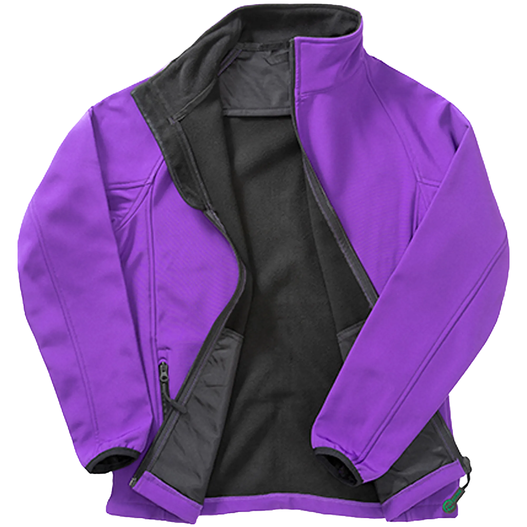Result Recycled Printable Softshell Jacket Damen Purple / Black Front