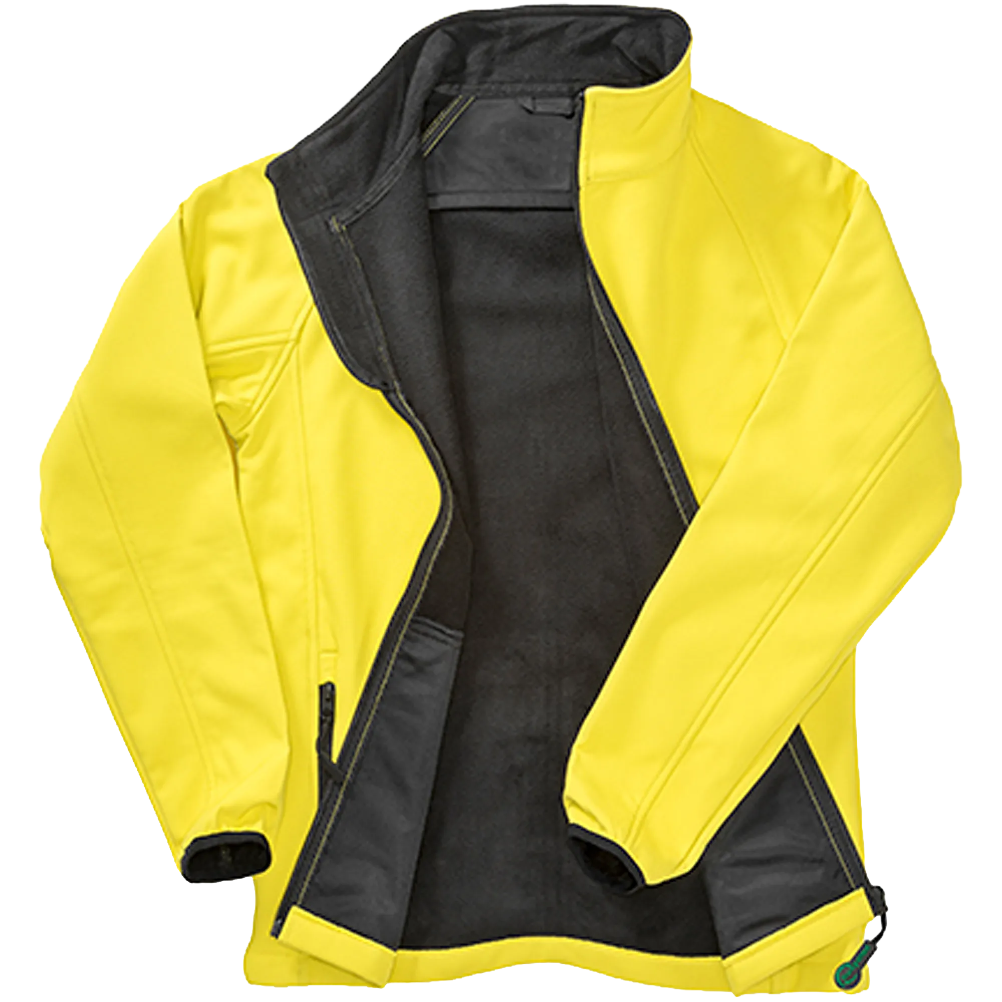 Result Recycled Printable Softshell Jacket Herren Yellow / Black Front