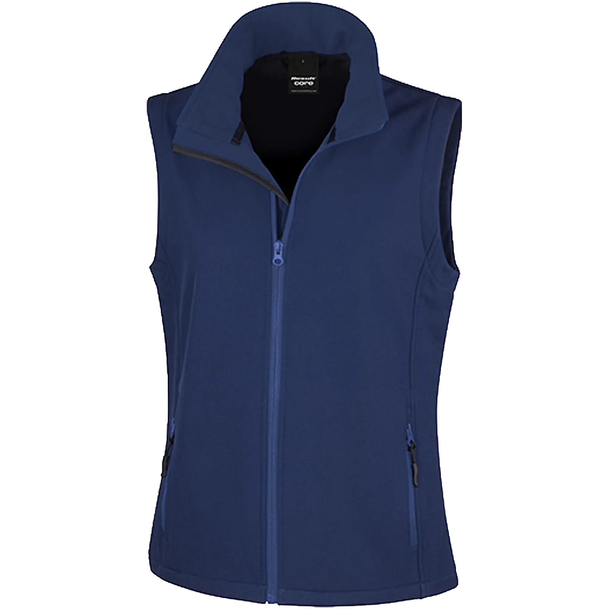 Result Recycled Softshell Weste Damen navy-navy Front