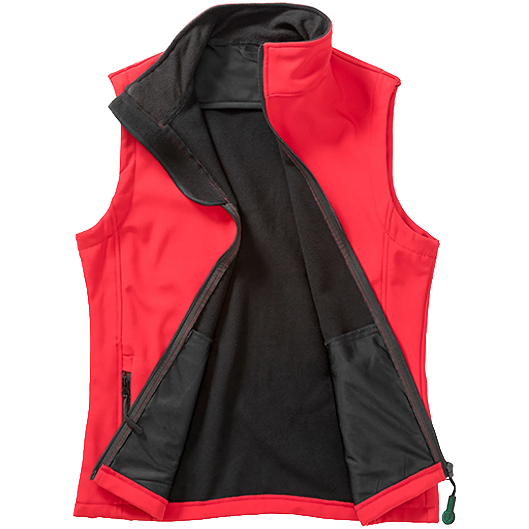 Result Recycled Softshell Weste Damen red-black Front