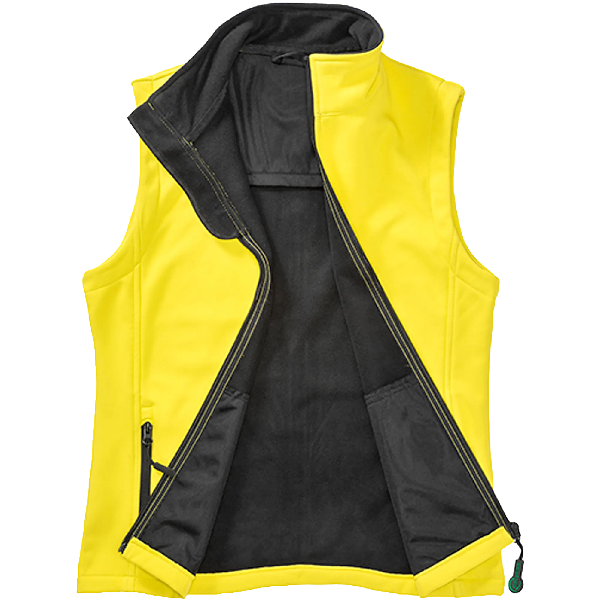 Result Recycled Softshell Weste Herren yellow-black Front