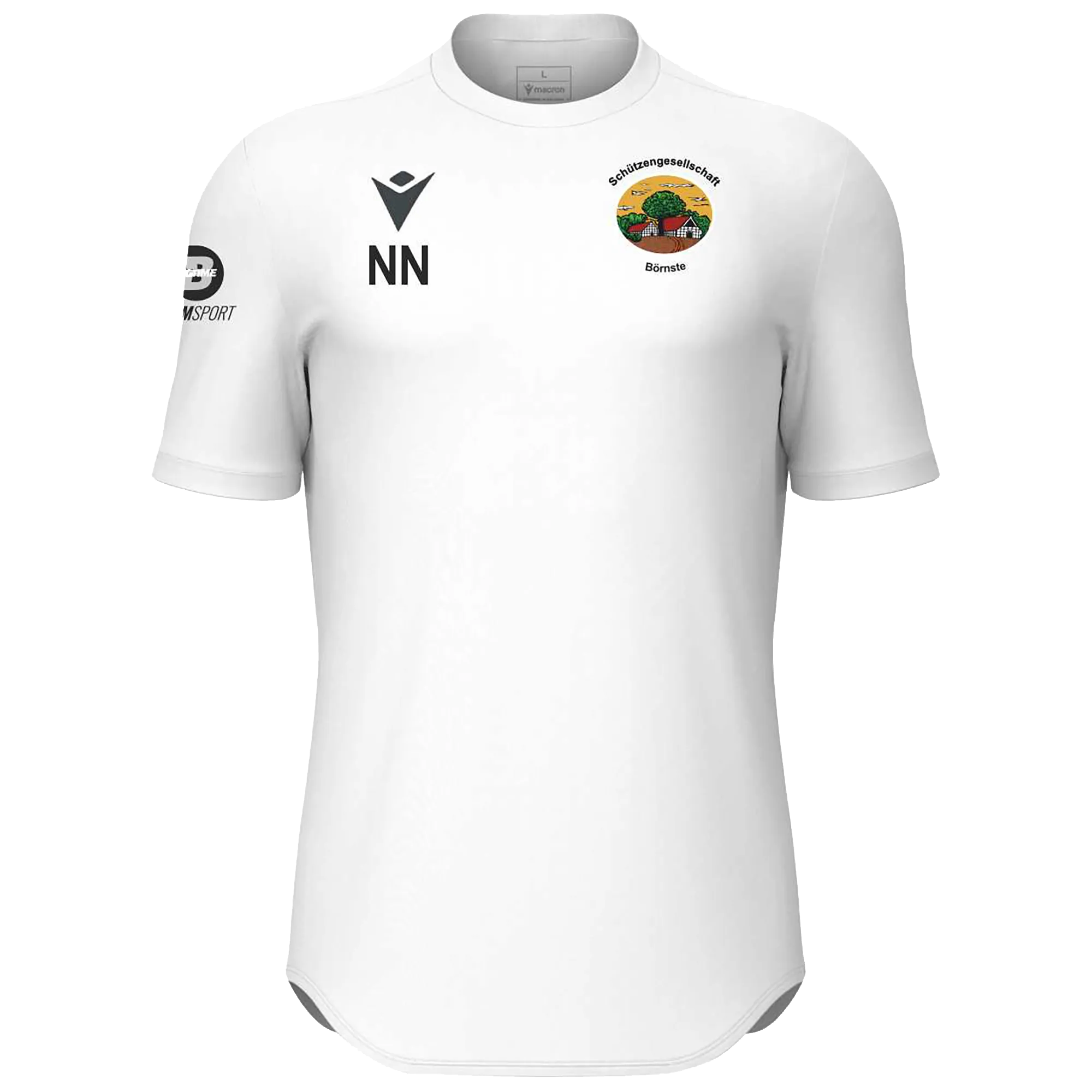 Macron Schützen Börnste | Macron Kurzarmtrikot Void weiß Unisex Front