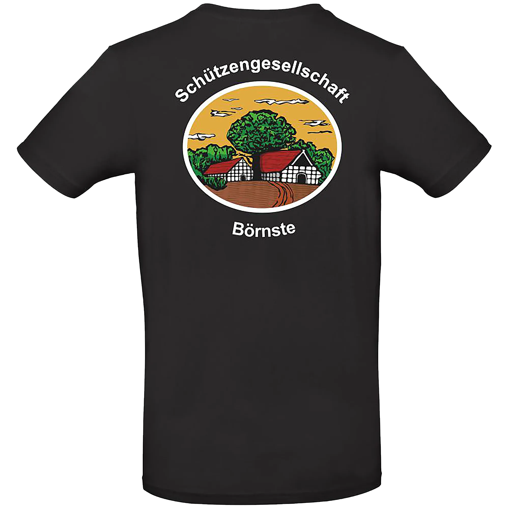 BIGTIME Schützen Börnste | T-Shirt Herren schwarz Rücken