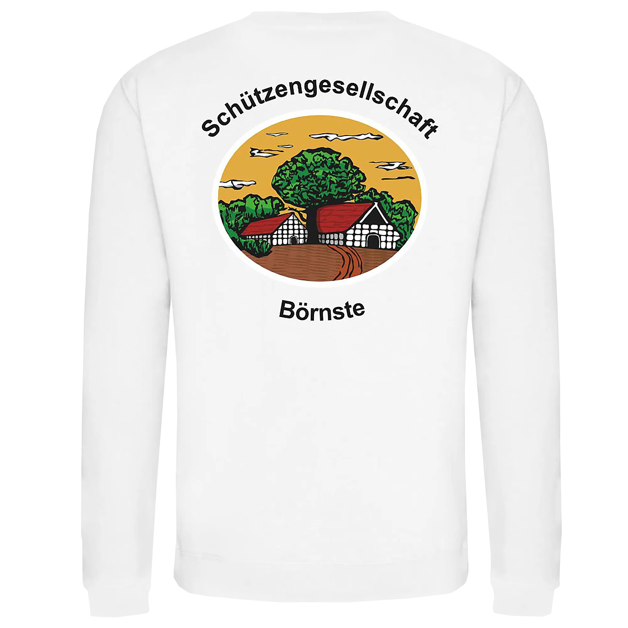 BIGTIME Schützen Börnste | Sweatshirt Herren weiss Front #farbe_weiss