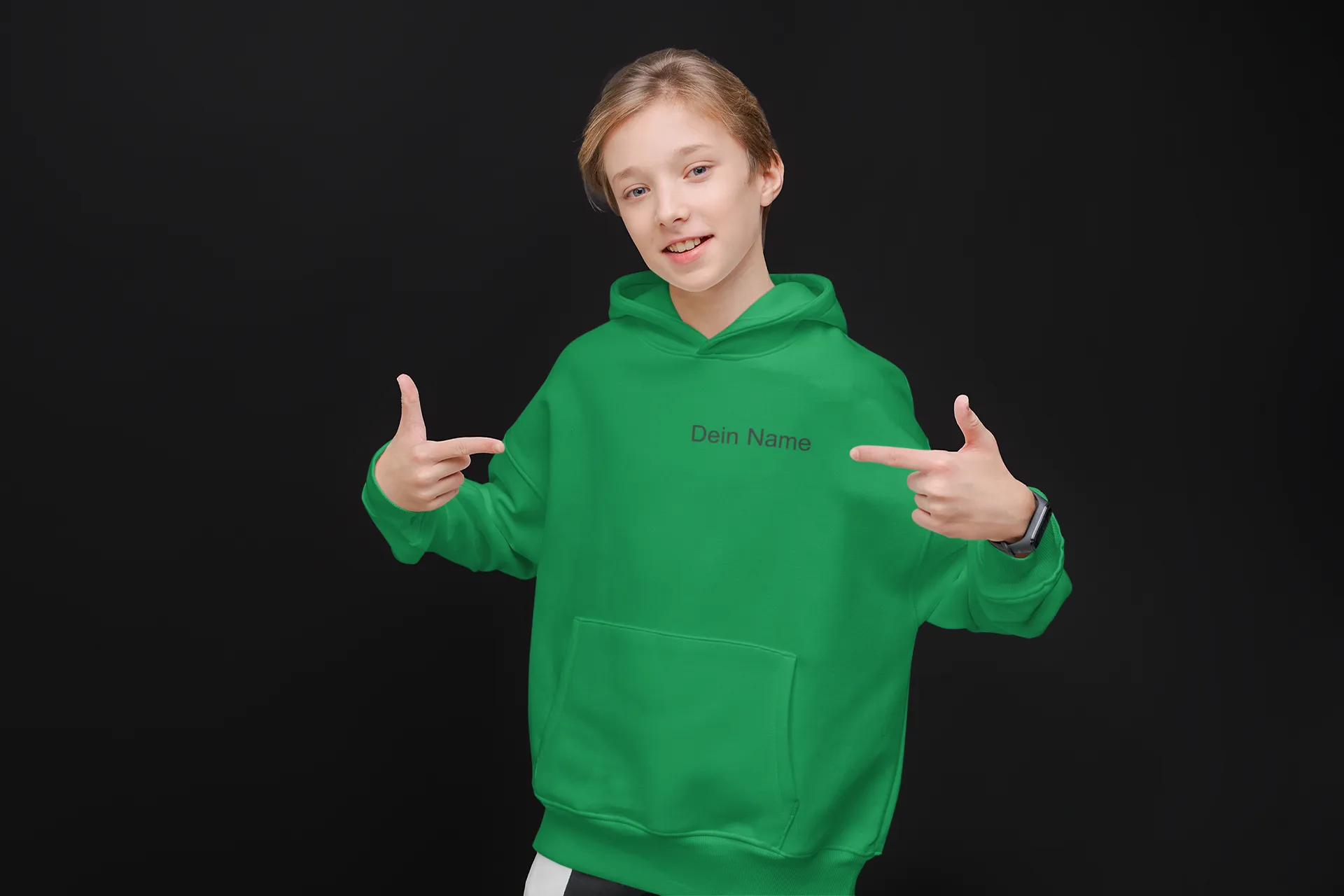 BIGTIME Sebastian Grundschule Kinder Hoodie Rücken