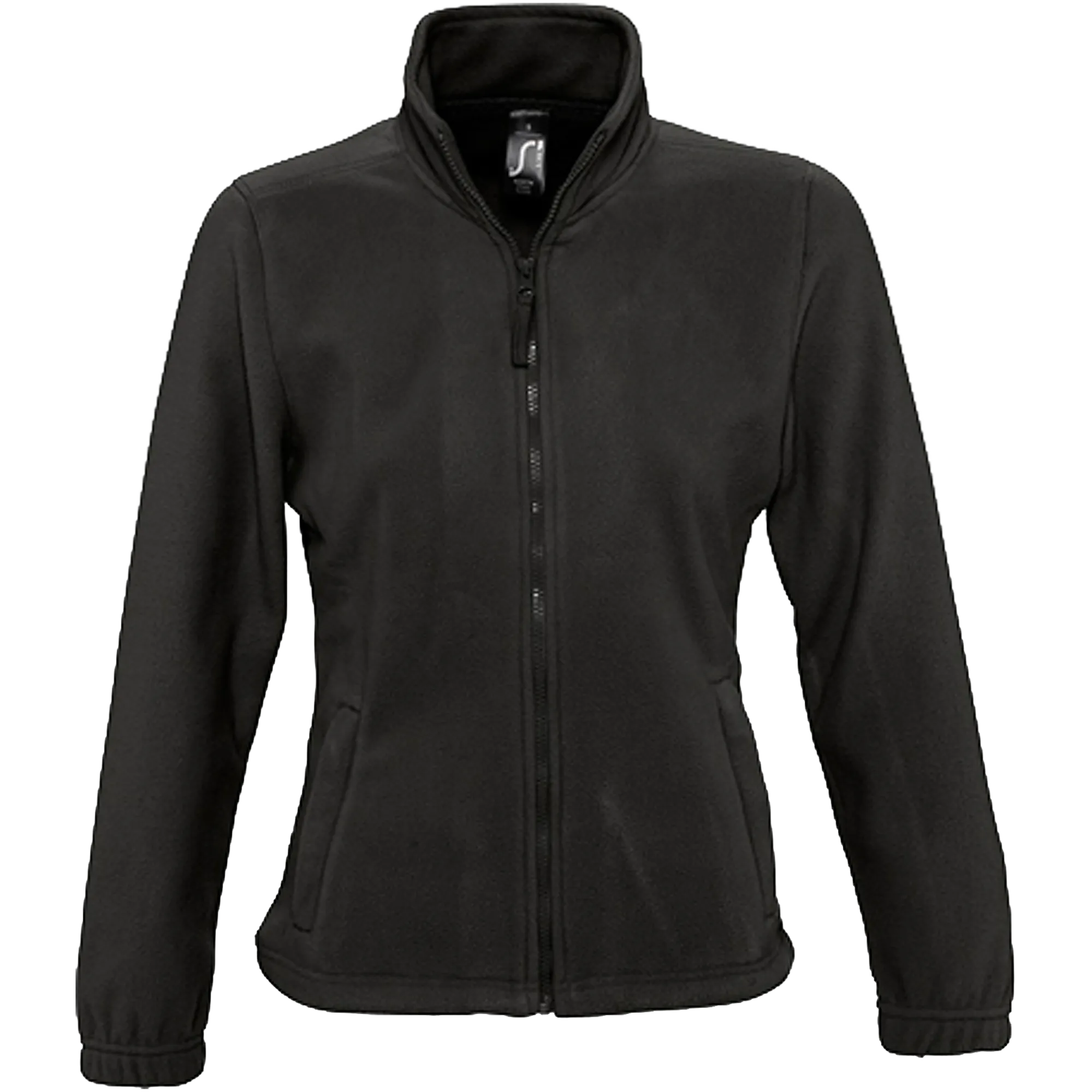 SOL´S Fleecejacke North Damen Black Front #farbe_black