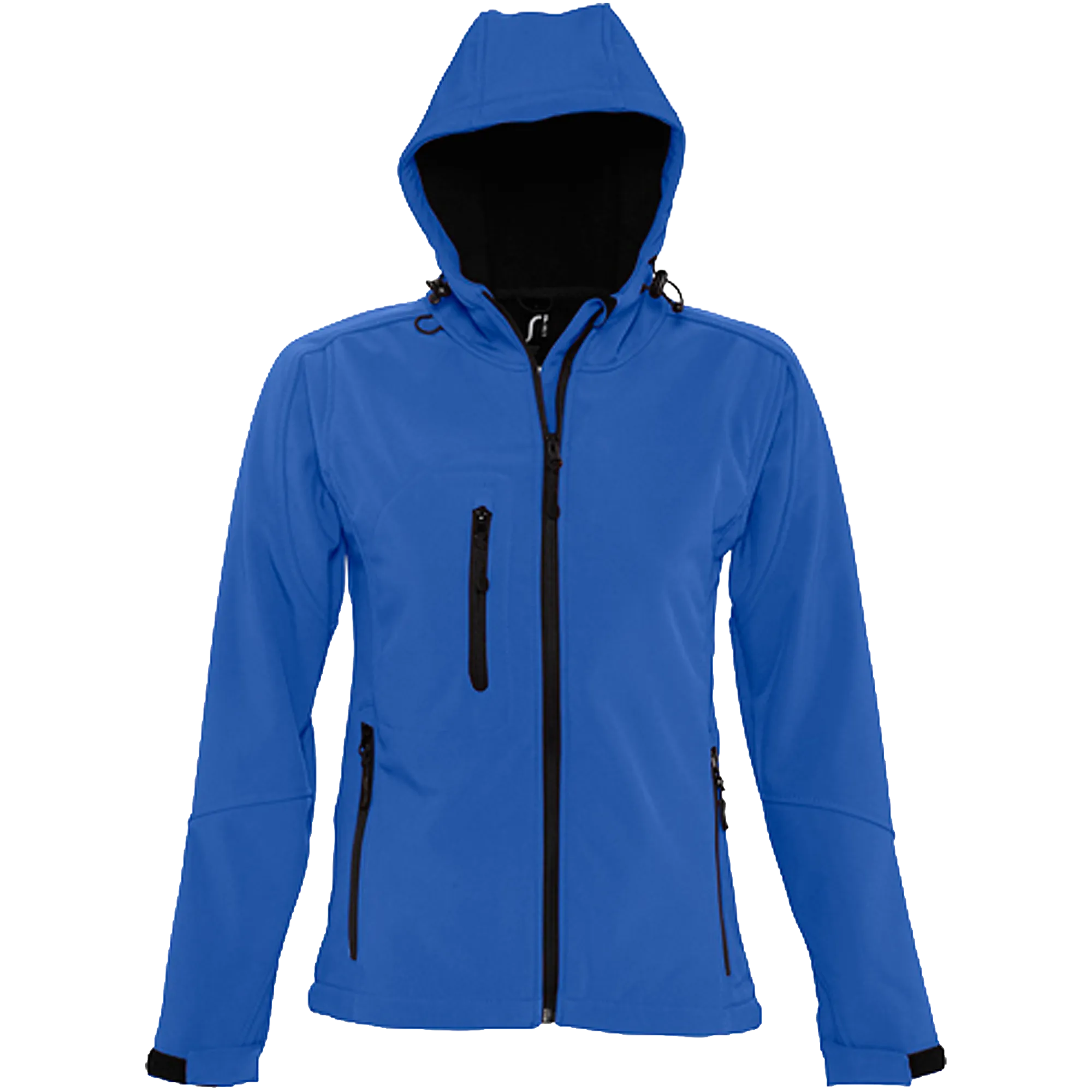 SOL´S Hooded Softshell Jacket Replay Damen Royal Blue 241 Front