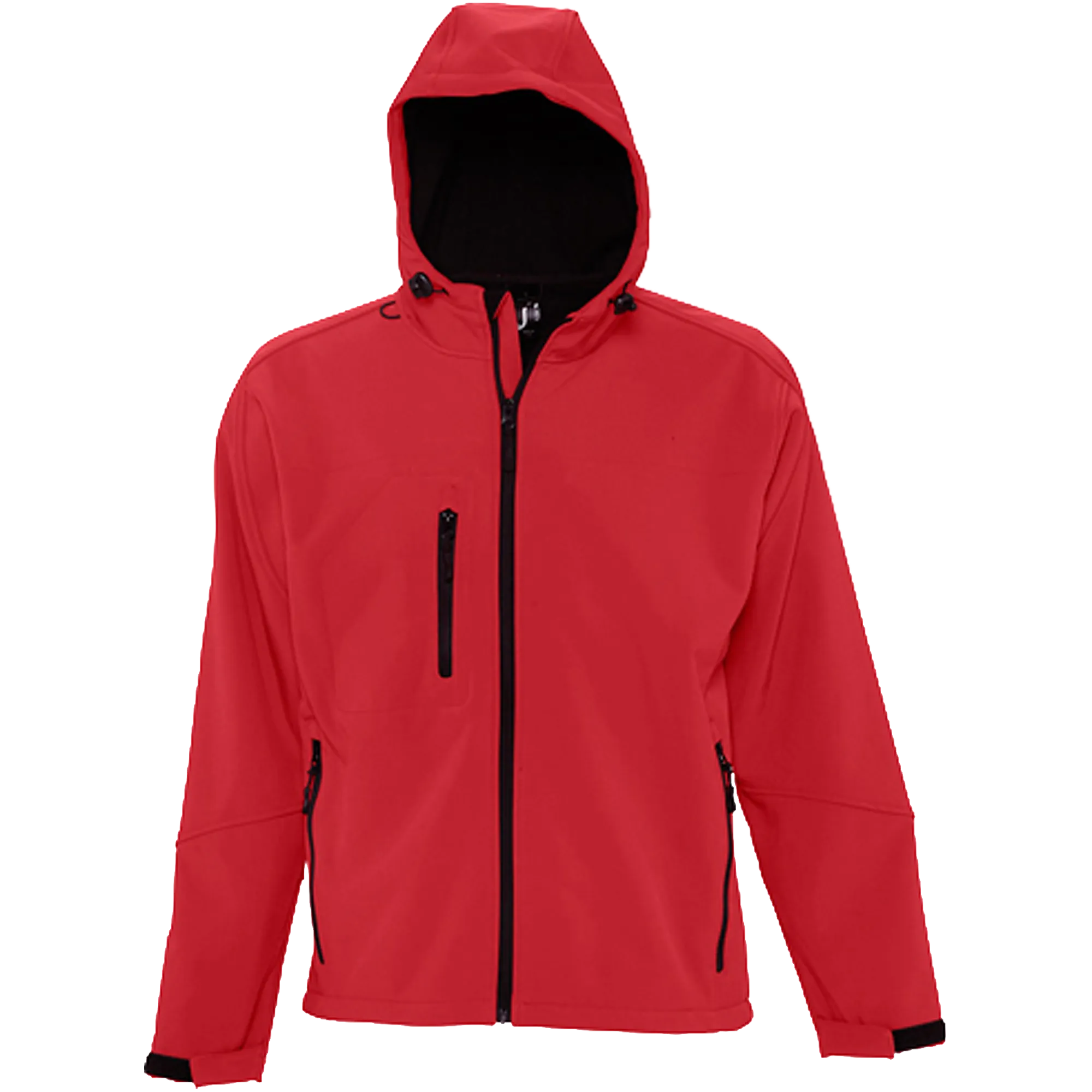 SOL´S Hooded Softshell Jacket Replay Herren Pepper Red Front