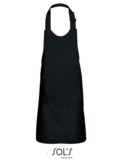 SOL´S Schürze Gala Kinder Black Front #farbe_black
