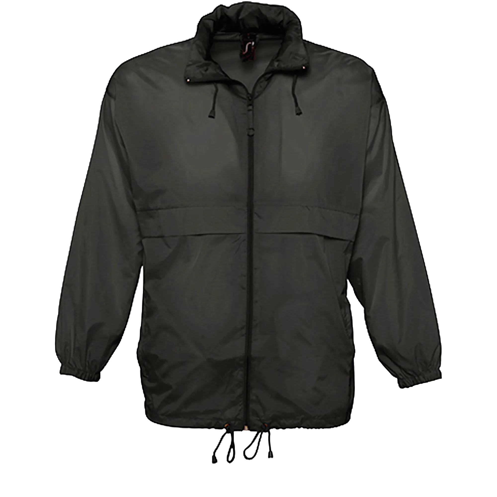 SOL´S Windbreaker Surf Unisex Black Front #farbe_black