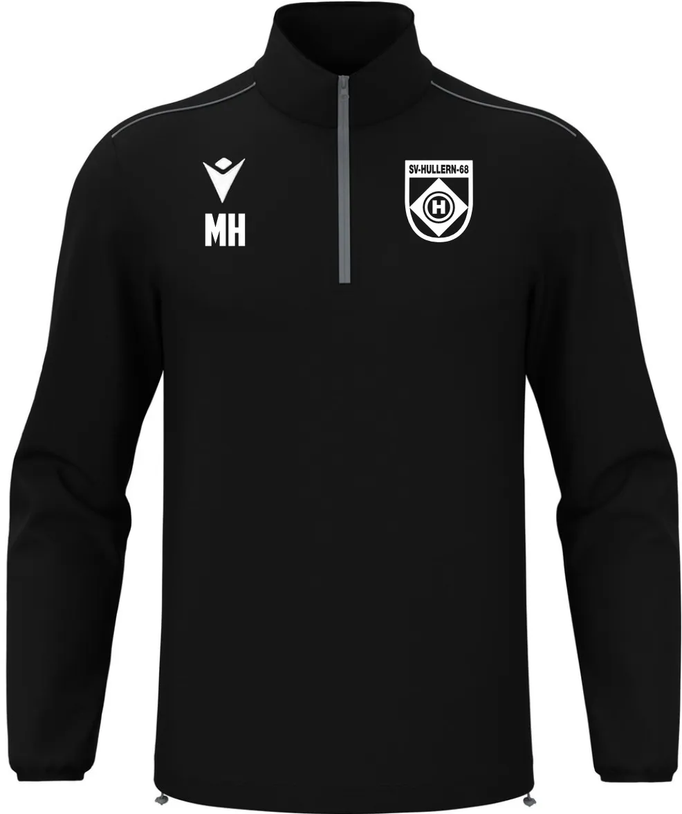 Macron SV Hullern 1968 | Macron Havel 1/4-Zip Pullover Unisex schwarz Front
