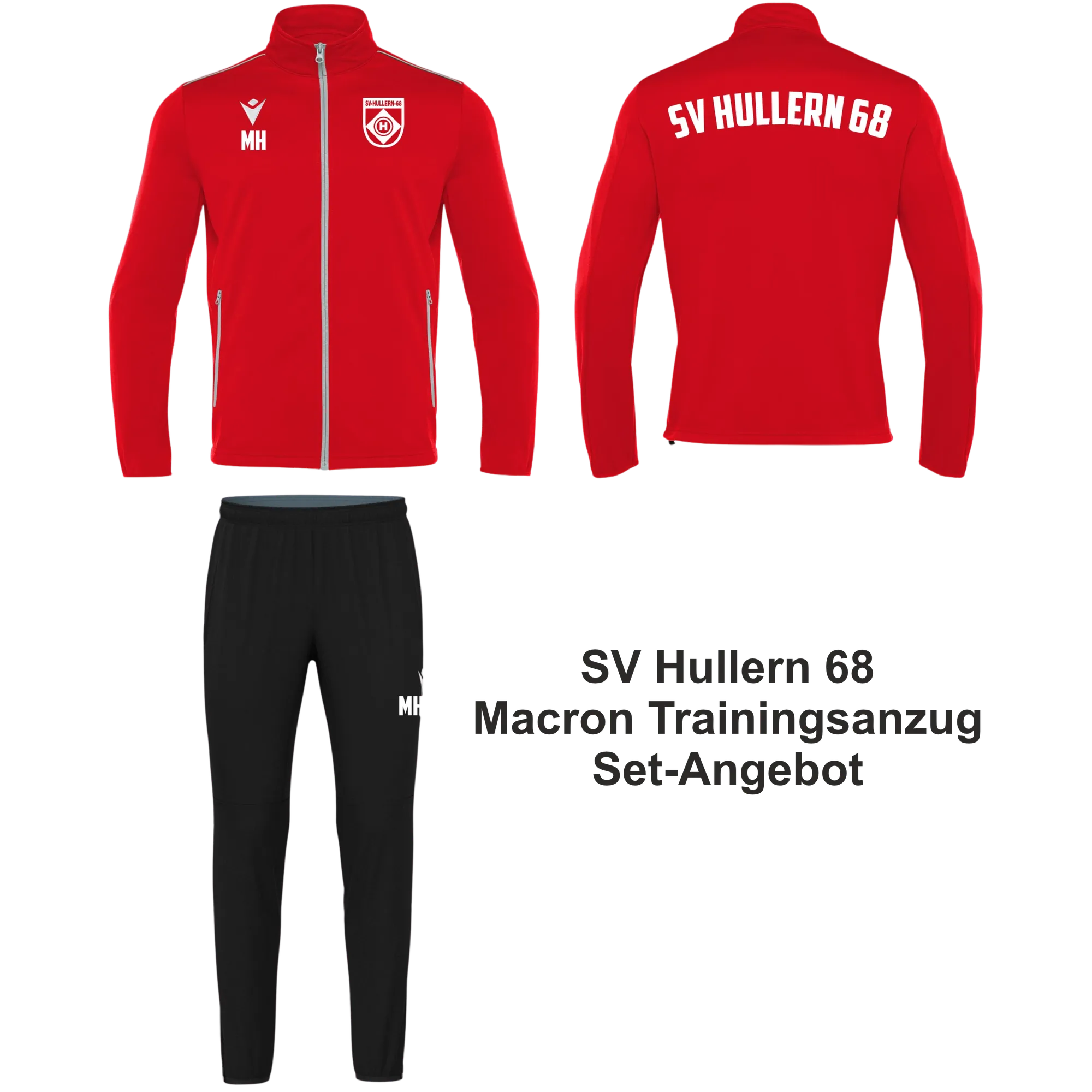 Macron SV Hullern 1968 | Macron Anzug Zip-Jacke NEMESIS/ARCHEN Front