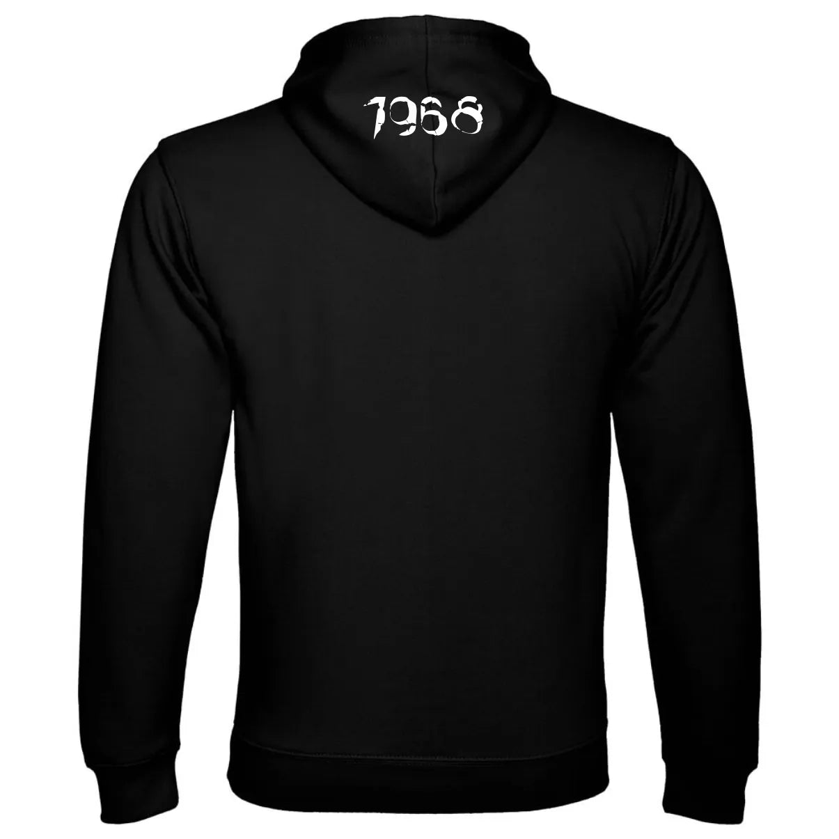 BIGTIME SV HULLERN 1968 | FAN Kapuzenpullover schwarz Rücken #farbe_schwarz