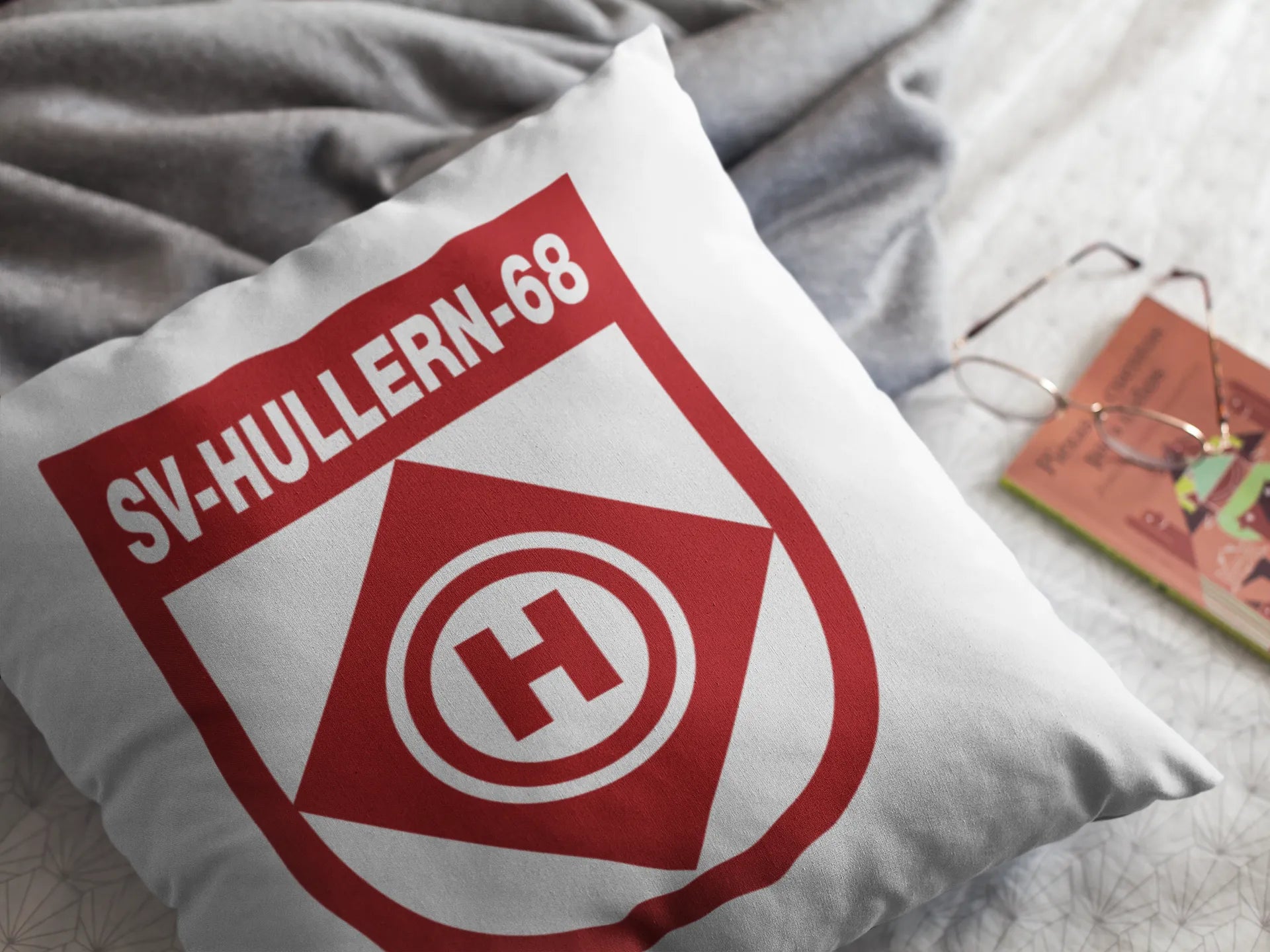 BIGTIME SV HULLERN 1968 | FAN Kissen rot Front #farbe_rot