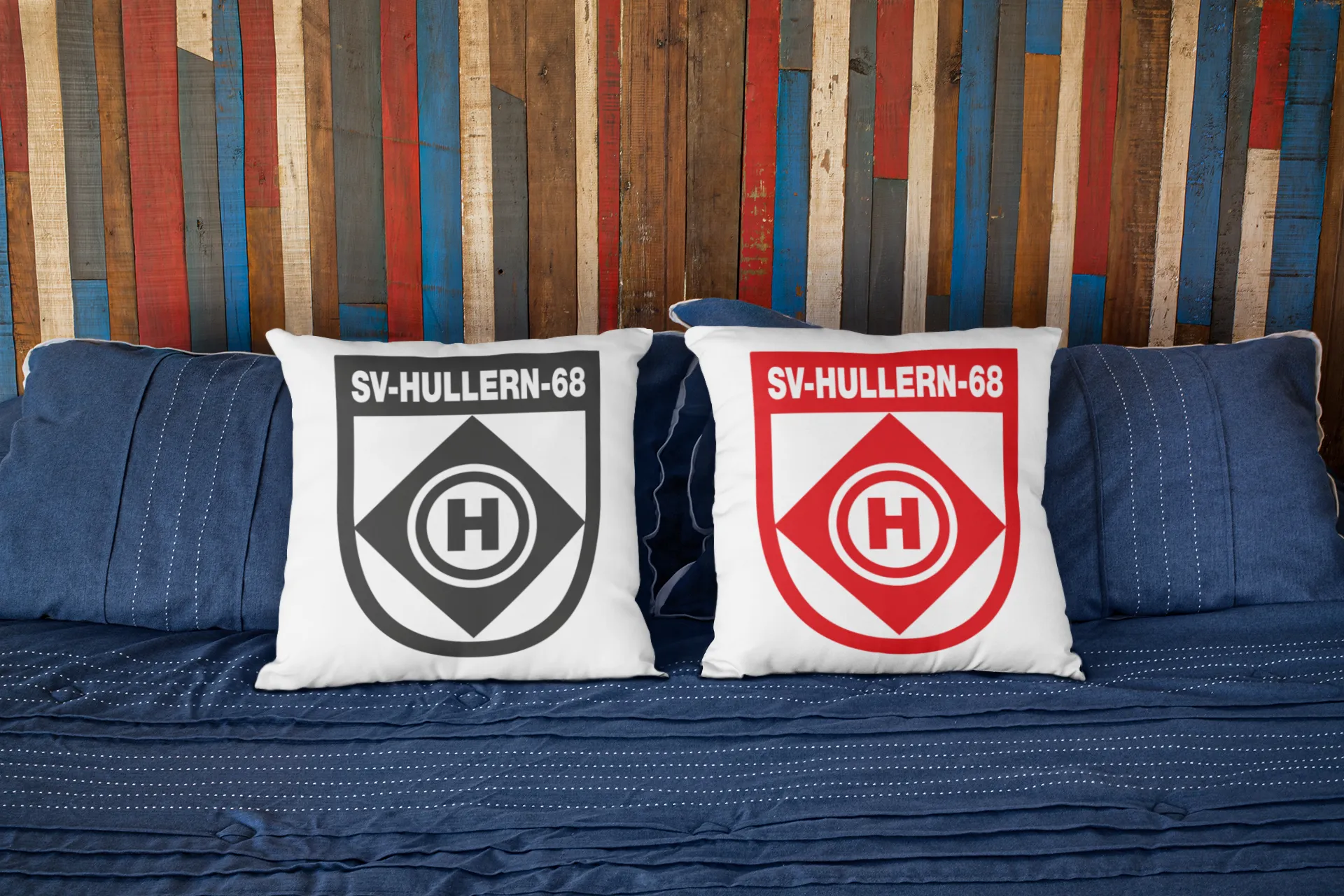 BIGTIME SV HULLERN 1968 | FAN Kissen schwarz Front #farbe_schwarz