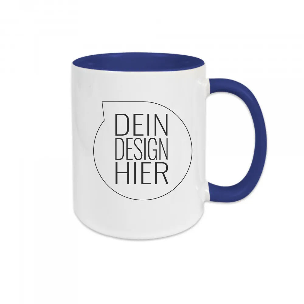 IVM Tasse 2-farbig, Camridge Blue, Henkel & Innen inkl. individuellem Druck