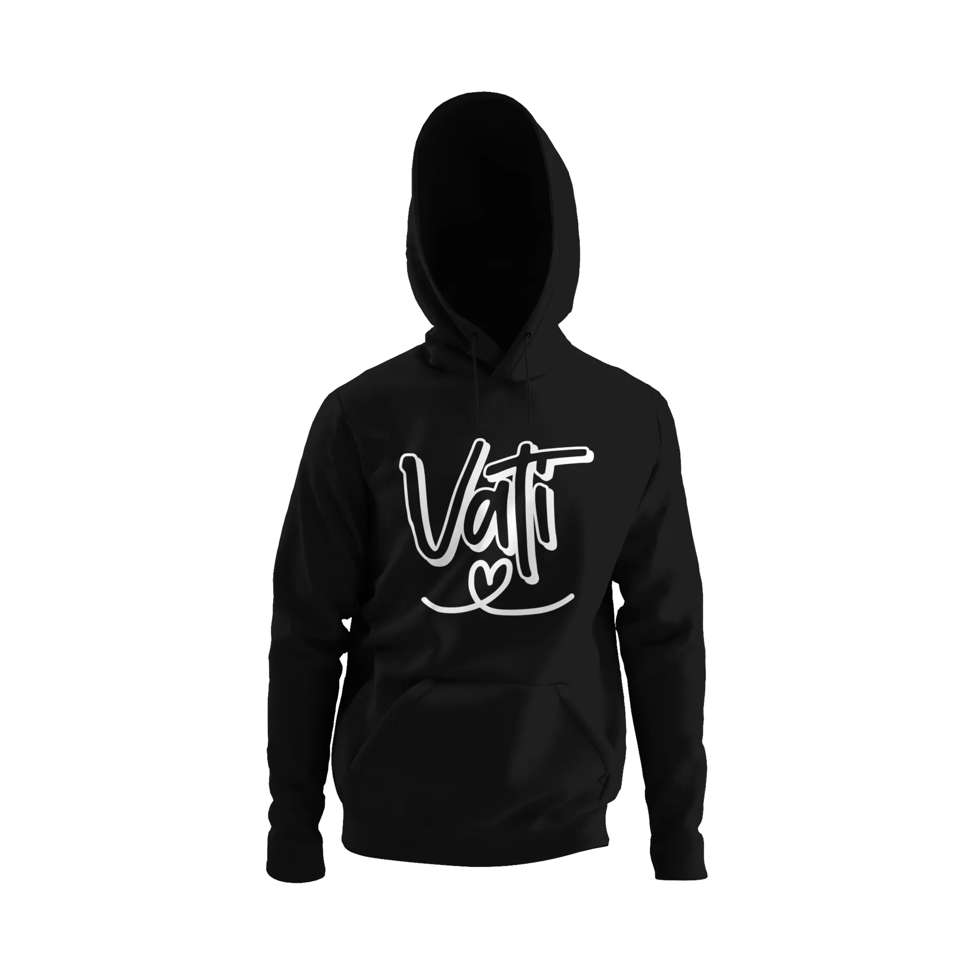 BIGTIME Vatertag Vati Hoodie Kinder Schwarz Front
