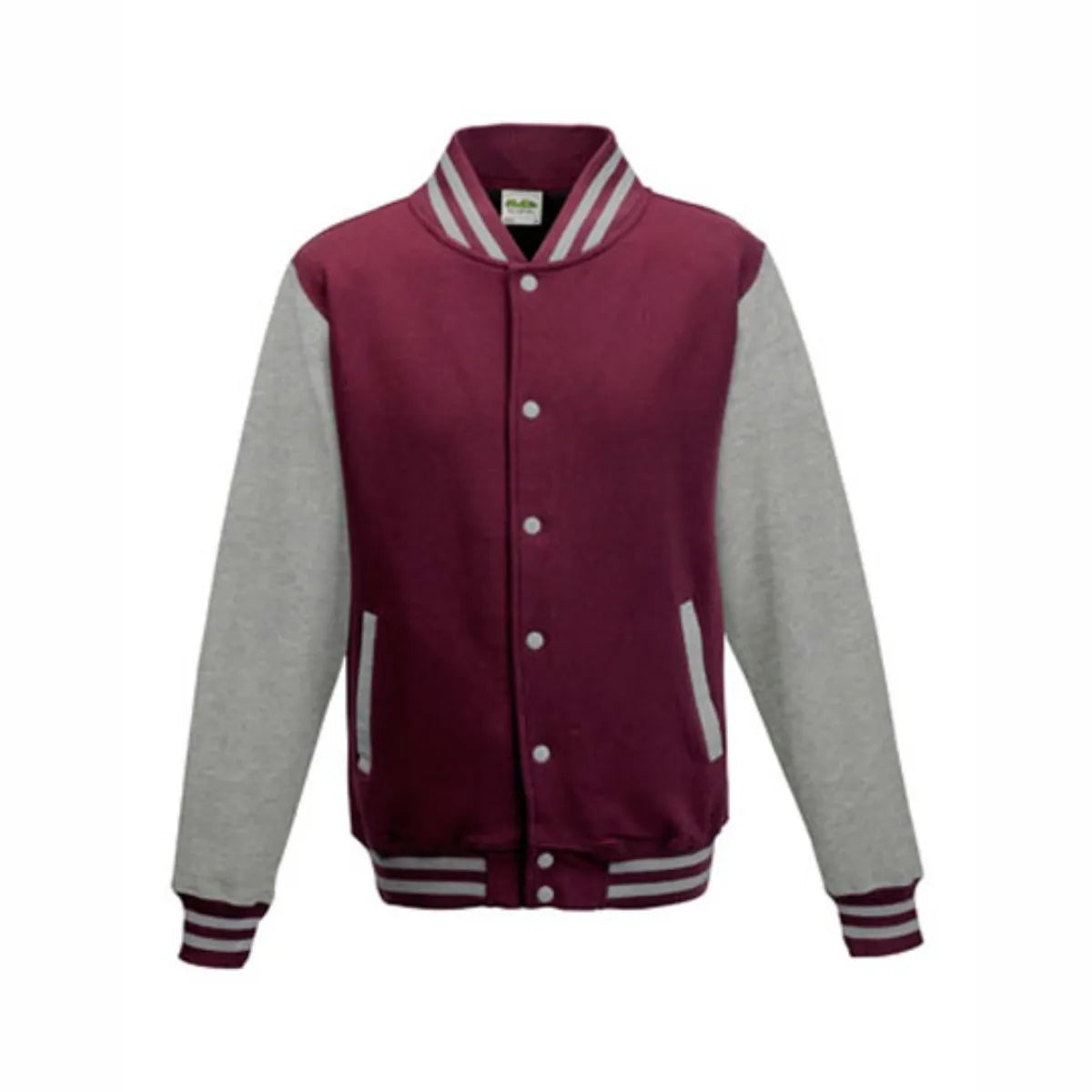 BIGTIME Wenzel´s Barber Shop - Unisex Varsity College Jacke bordeaux Front