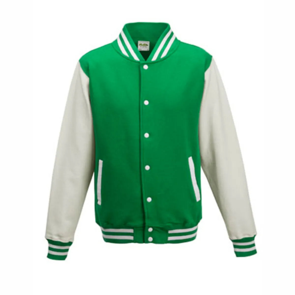 BIGTIME Wenzel´s Barber Shop - Unisex Varsity College Jacke gruen Front