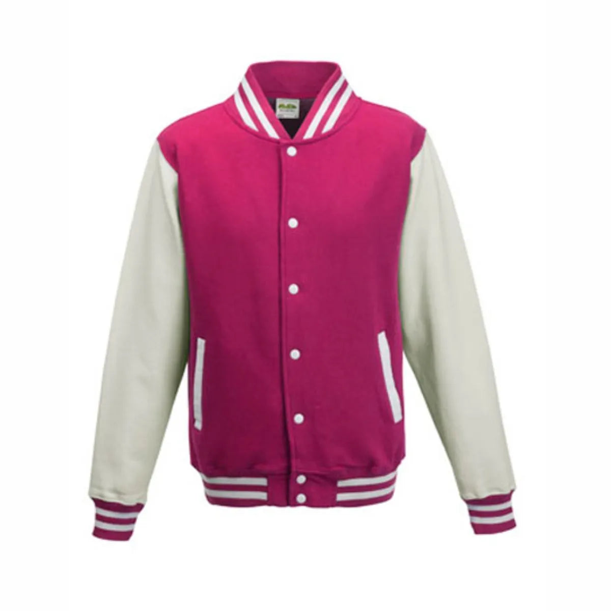 BIGTIME Wenzel´s Barber Shop - Unisex Varsity College Jacke pink Front
