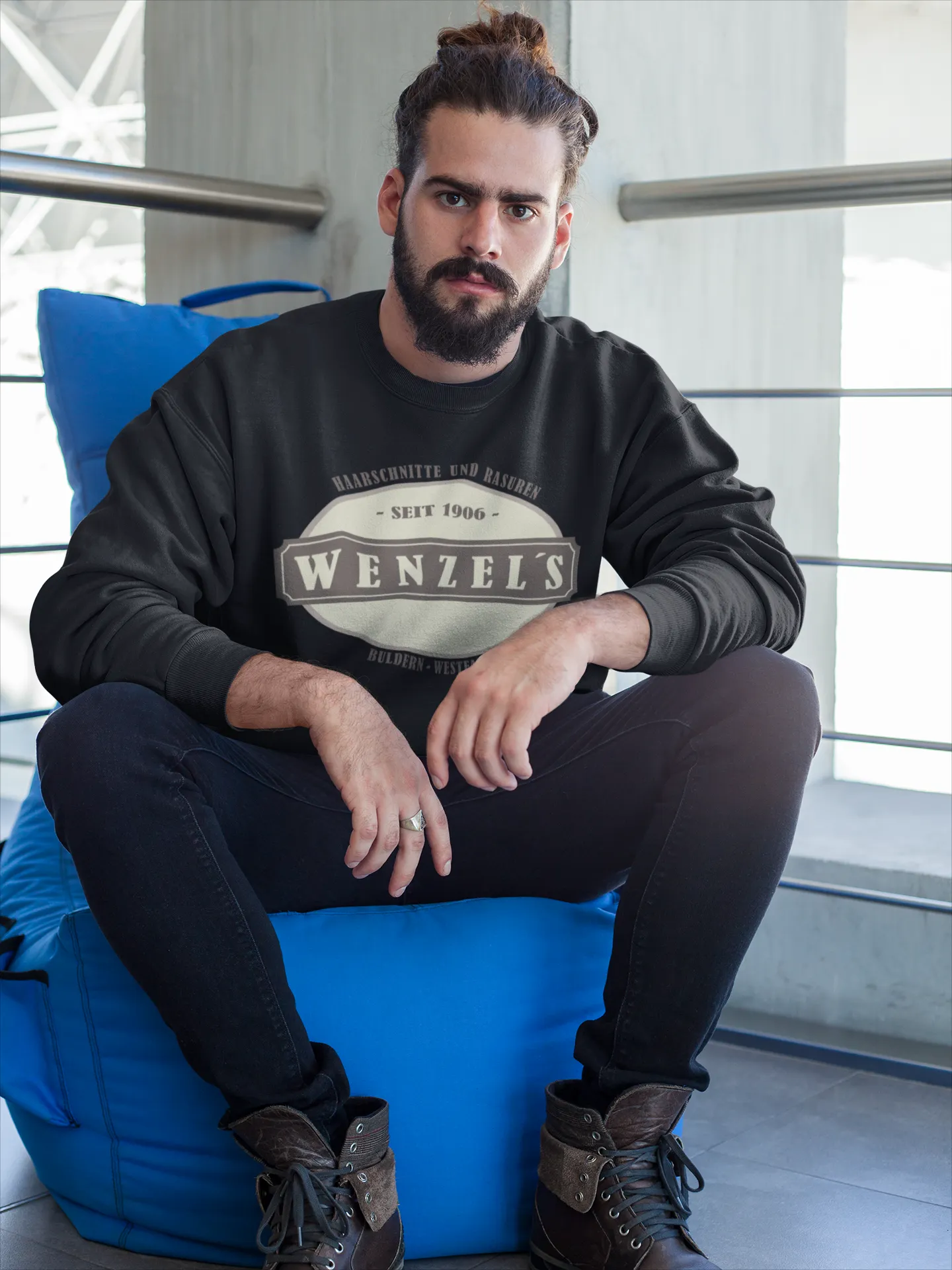 BIGTIME Wenzel´s Barber Shop Basic Logosweatshirt