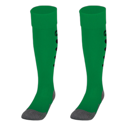Jako Stutzenstrumpf Roma Unisex sportgrün/schwarz Front 