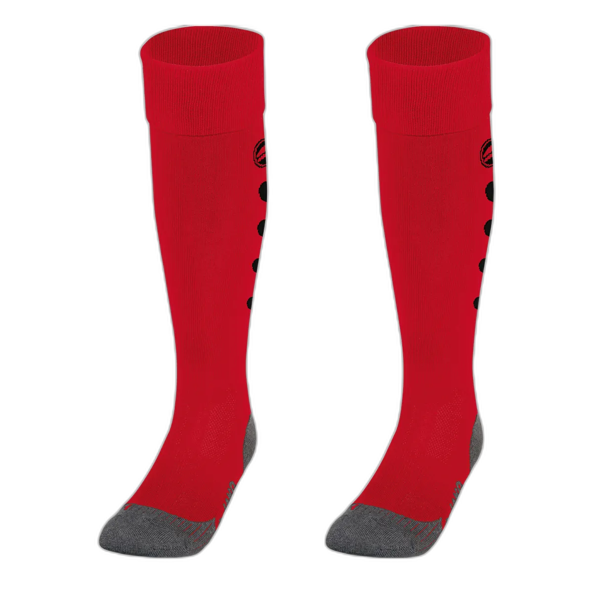 Jako Stutzenstrumpf Roma Unisex rot/schwarz Front 