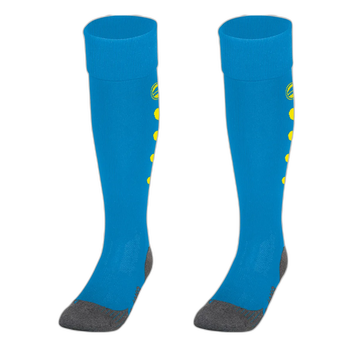 Jako Stutzenstrumpf Roma Unisex JAKO blau/neongelb Front 