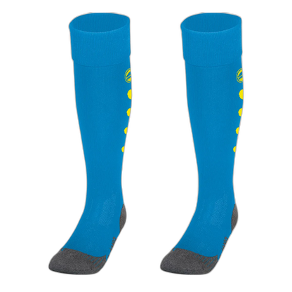 Jako Stutzenstrumpf Roma Unisex JAKO blau/neongelb Front 