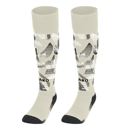 JAKO Stutzenstrumpf Sonic Unisex off white/schwarz/weiß Front 
