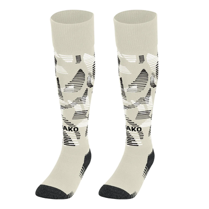 Jako Stutzenstrumpf Sonic Unisex off white/schwarz/weiß Front 