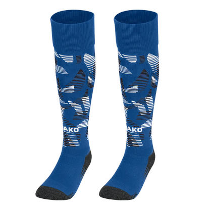 JAKO Stutzenstrumpf Sonic Unisex royal/schwarz/weiß Front 