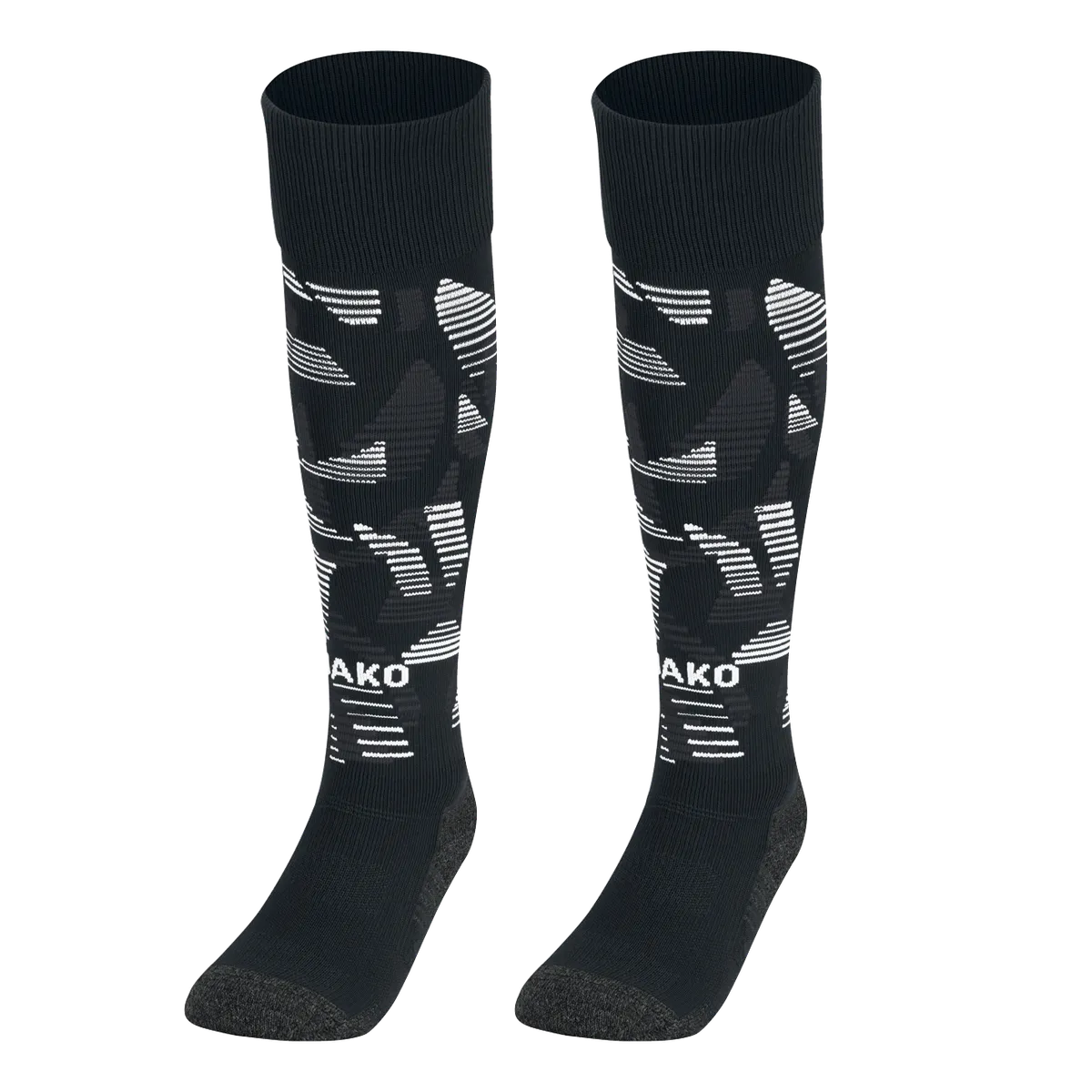 JAKO Stutzenstrumpf Sonic Unisex schwarz/anthrazit/weiß Front 