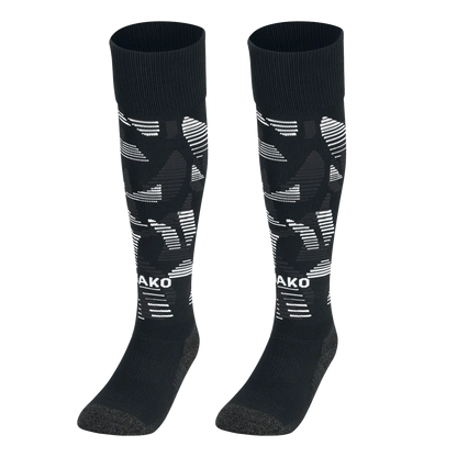 JAKO Stutzenstrumpf Sonic Unisex schwarz/anthrazit/weiß Front 