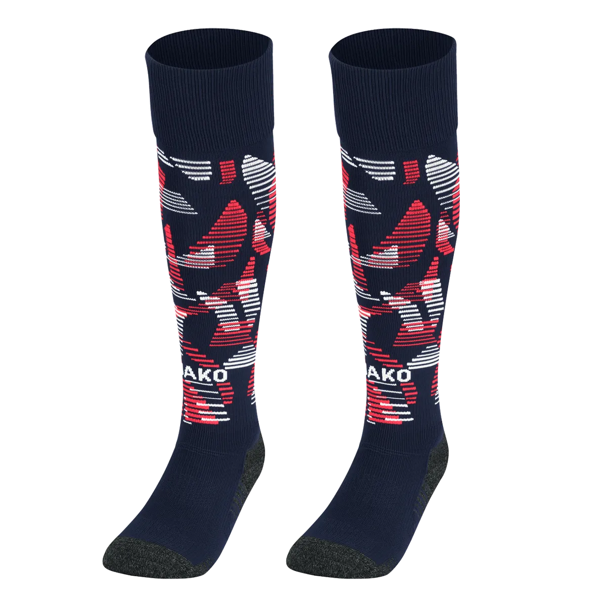 JAKO Stutzenstrumpf Sonic Unisex marine/rot/weiß Front 
