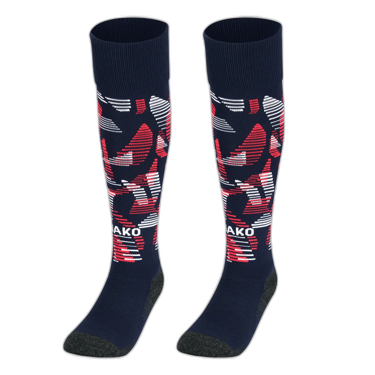 Jako Stutzenstrumpf Sonic Unisex marine/rot/weiß Front #farbe_marine-rot-weiss