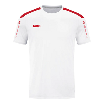 JAKO Trikot Power Kurzarm Kinder weiß/rot Front 
