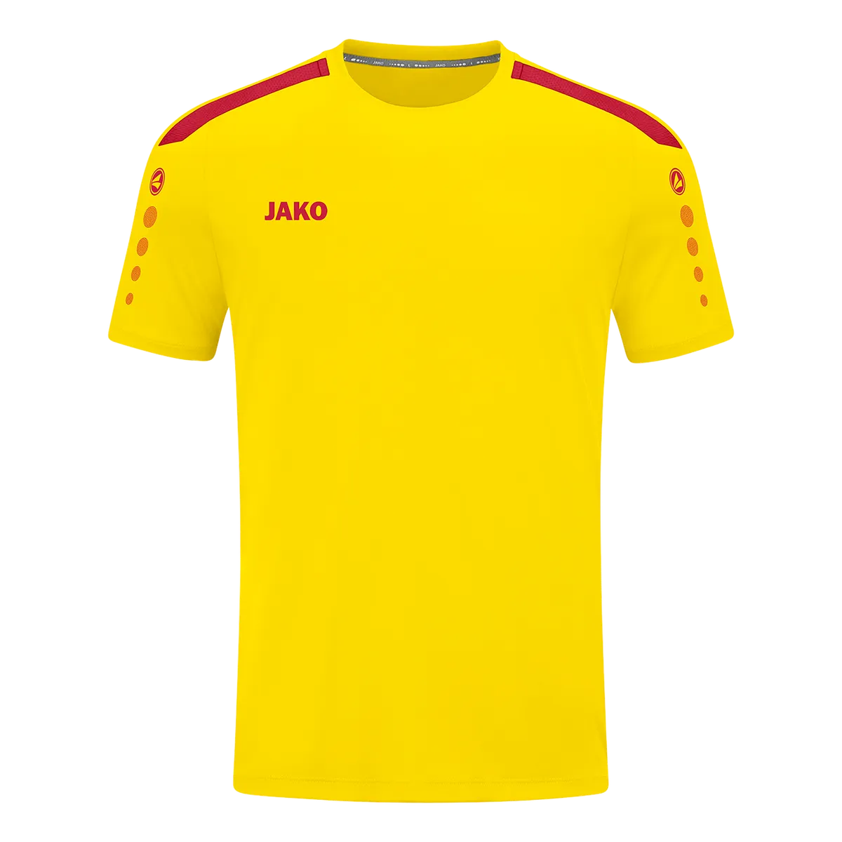 JAKO Trikot Power Kurzarm Damen citro/rot Front 