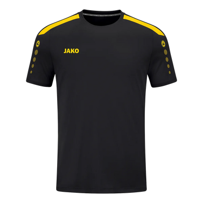 JAKO Trikot Power Kurzarm Kinder schwarz/citro Front 