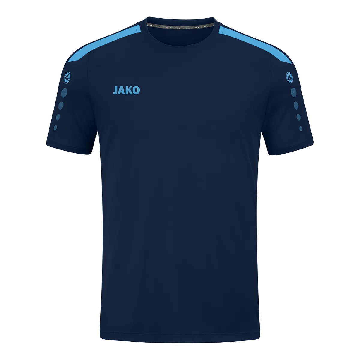 JAKO Trikot Power Kurzarm Kinder marine/skyblue Front 