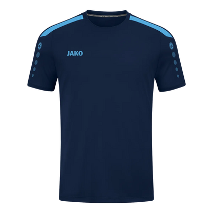 JAKO Trikot Power Kurzarm Damen marine/skyblue Front 
